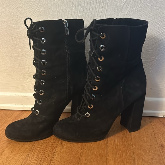 Vince Camuto Black Heeled Boot - Picture 3 of 6